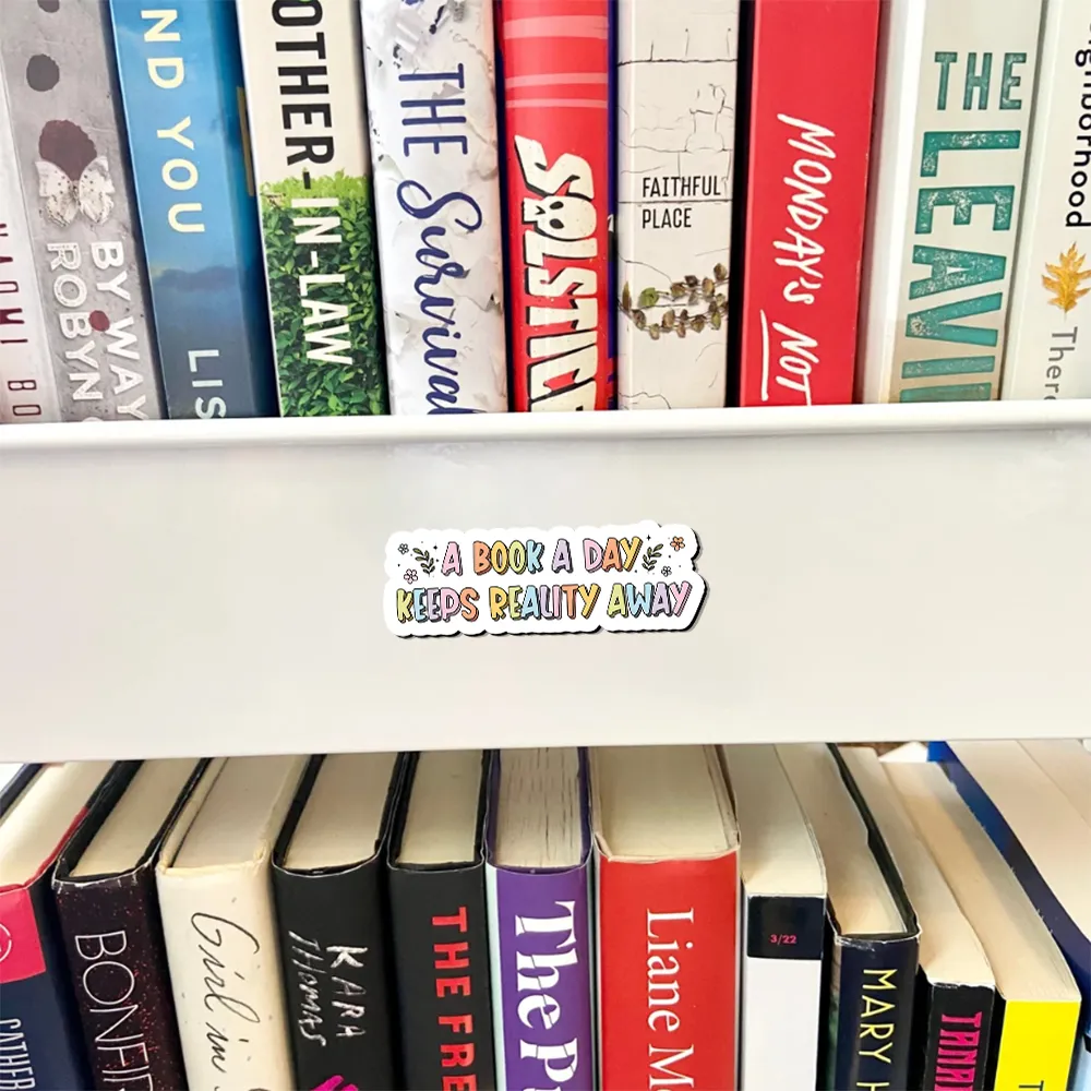 Pagewings A Book A Day Keeps Reality Away Fridge Magnet