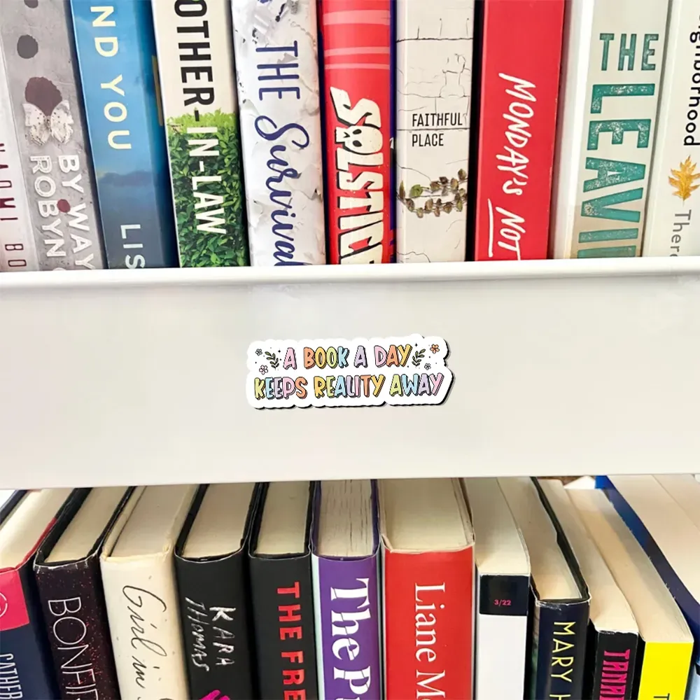 Pagewings A Book A Day Keeps Reality Away Fridge Magnet
