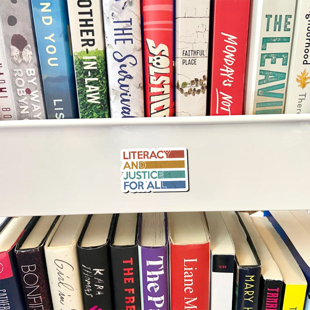 Pagewing Literacy and Justice For All Fridge Magnet