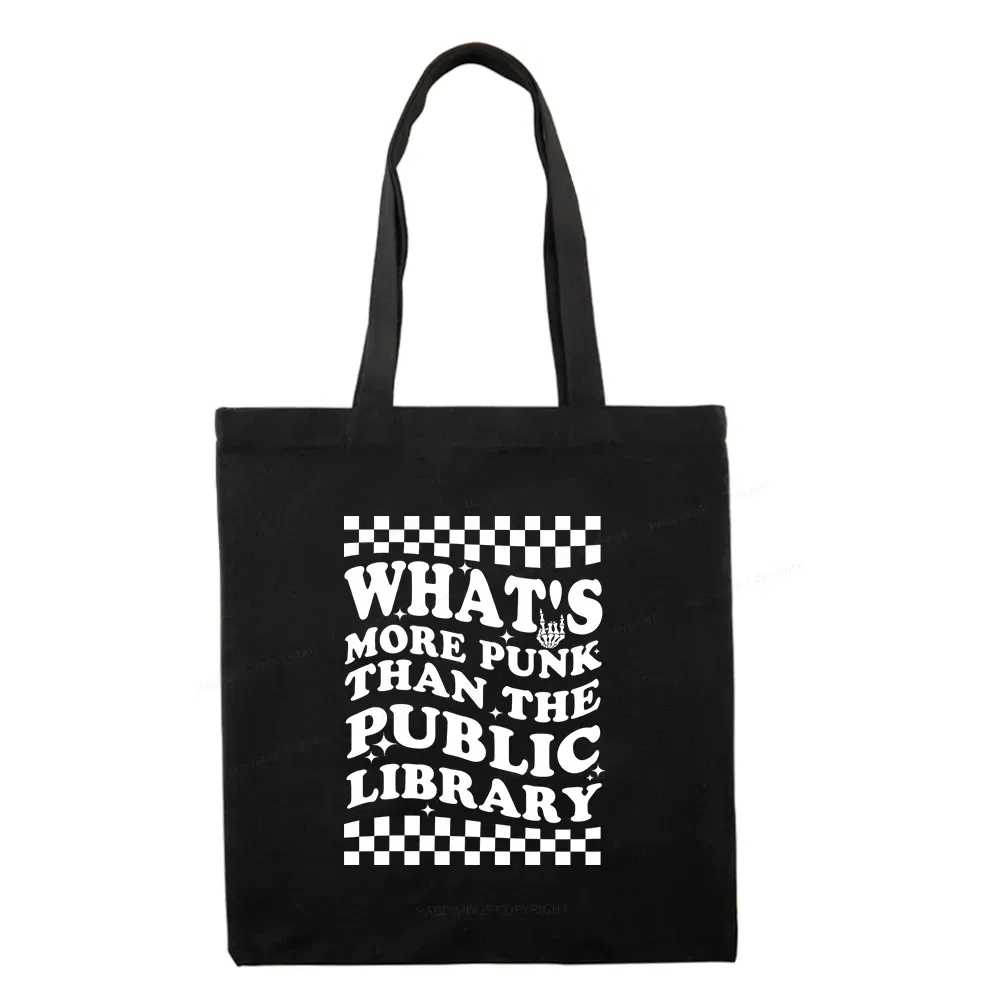 Pagewings punk the public library Tote Bag