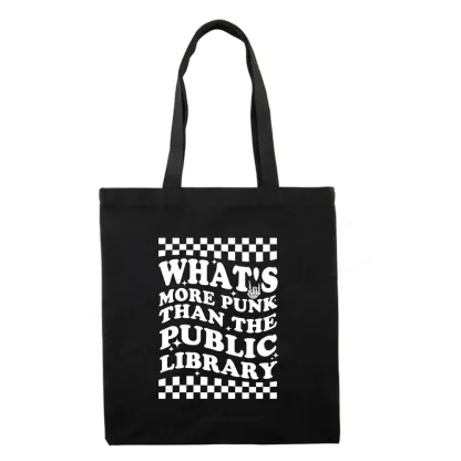 Pagewings punk the public library Tote Bag