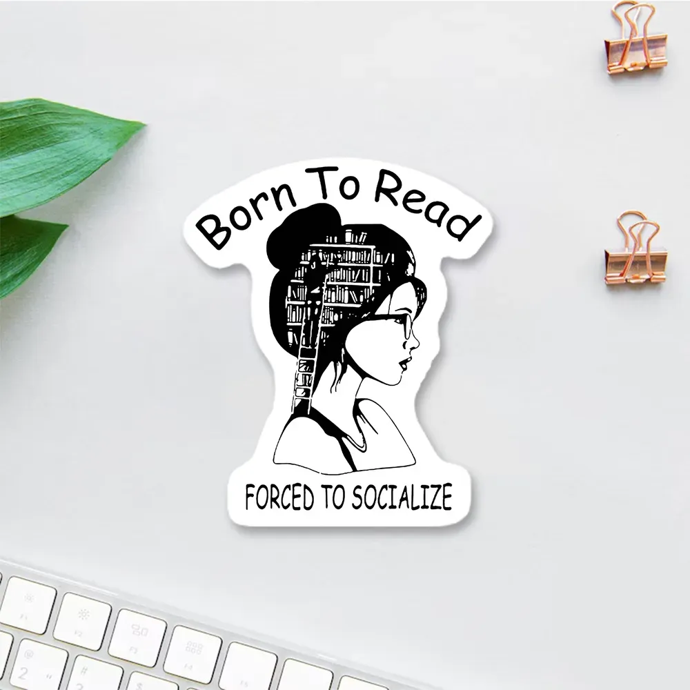 Pagewings Born To Read Sticker