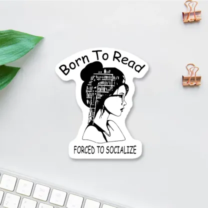 Pagewings Born To Read Sticker