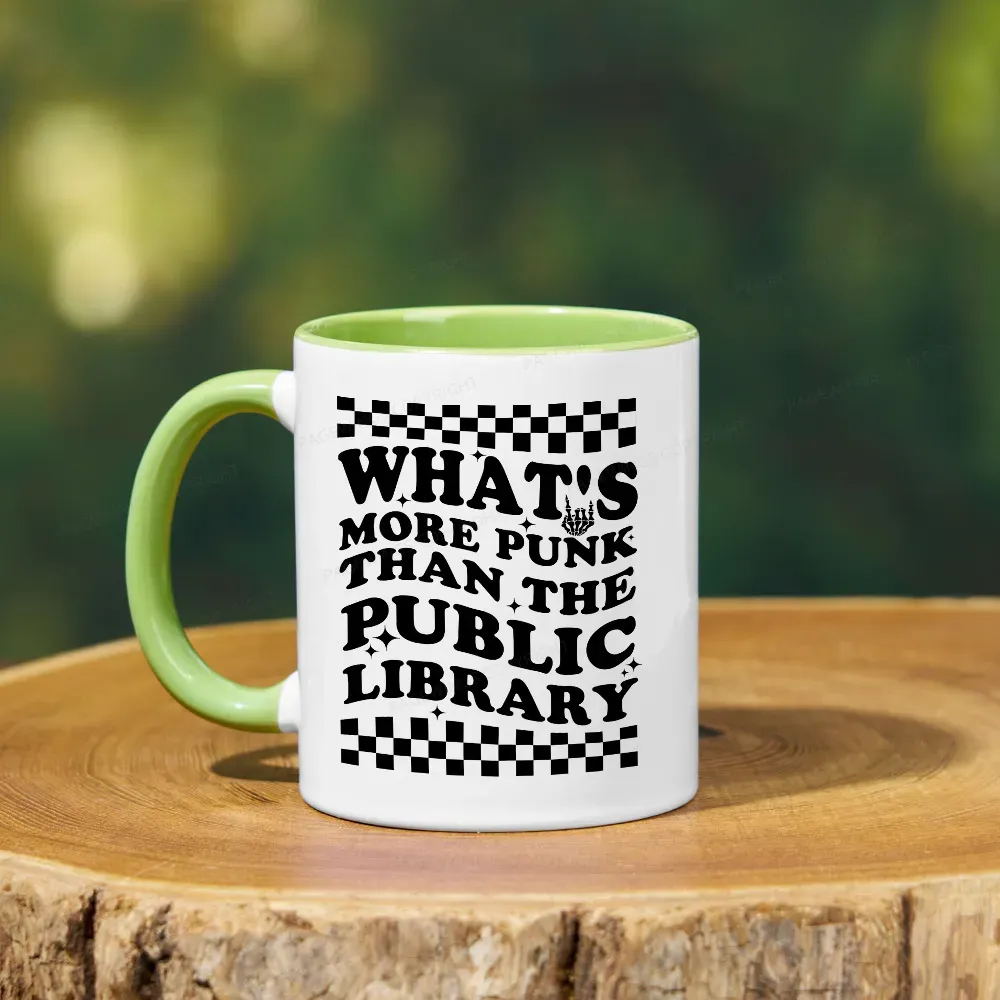 Pagewings Punk The Public Library Mug