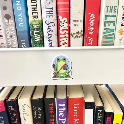 Pagewings Frog Reading Book Fridge Magnet