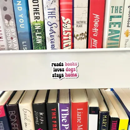 Pagewing Read Books & Love Dogs & Stay Home Fridge Magnet