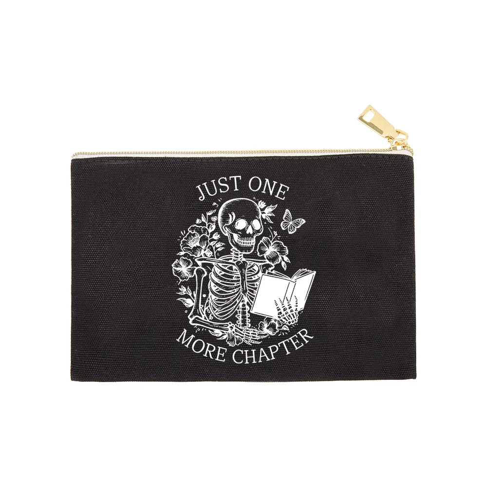 Pagewing One More Chapter Skeleton Unisex Pouch