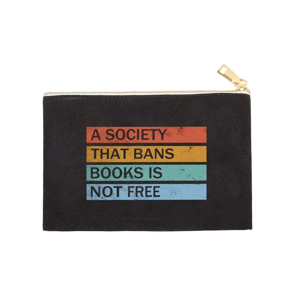 Pagewings Banned Books Shirt, Read Banned Books Pouch