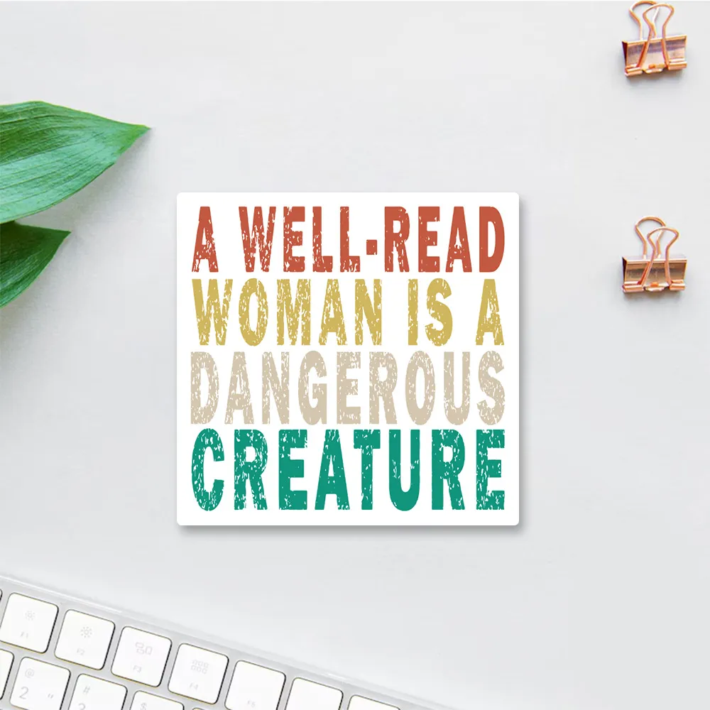 Pagewings A Well-Read Woman Is A Dangerous Creature Sticker