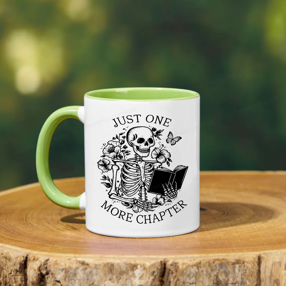 Pagewing One More Chapter Skeleton Unisex Tee Mug