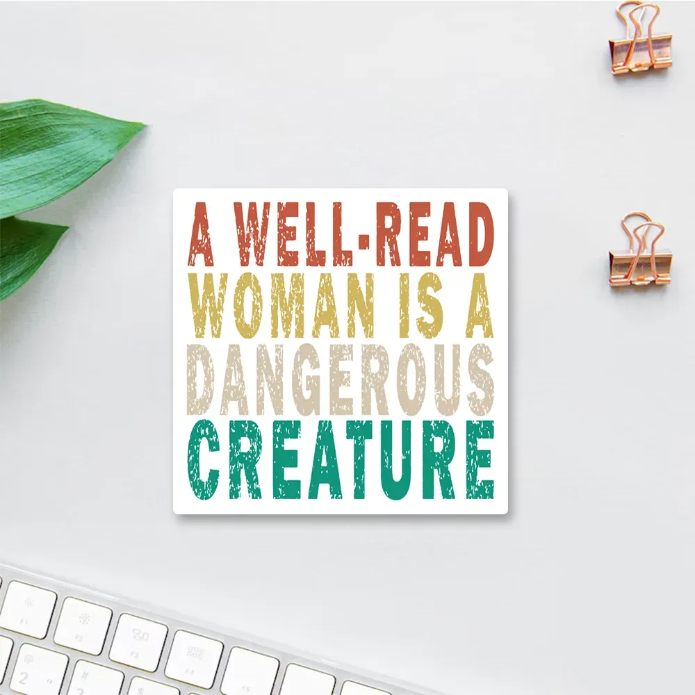 Pagewings A Well-Read Woman Is A Dangerous Creature Sticker