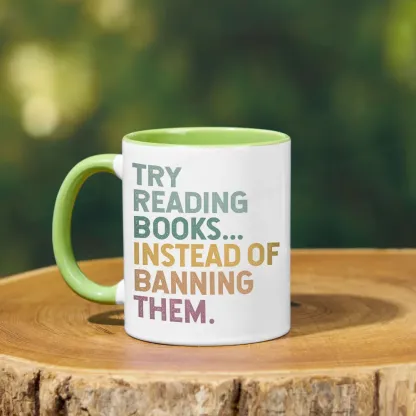 Pagewings Try Reading Books Mug