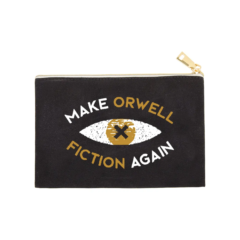 Pagewings Make Orwell Fiction Again - Dystopian Literature Philosophy Pouch