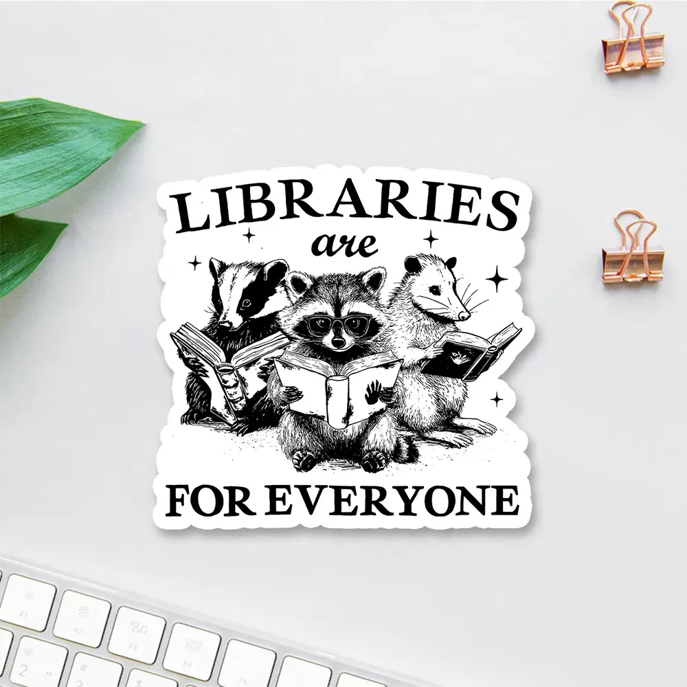 Pagewings Libraries Are For Everyone Sticker