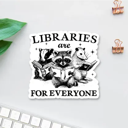 Pagewings Libraries Are For Everyone Sticker