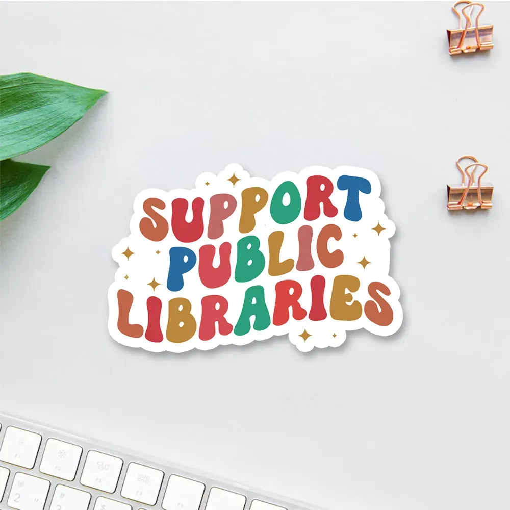 Pagewings Public Library Sweatshirt Sticker