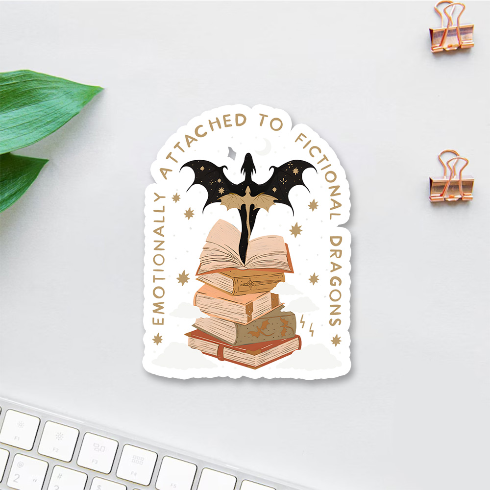Pagewing Fantasy Romance Reader Gift Romantacy Sticker
