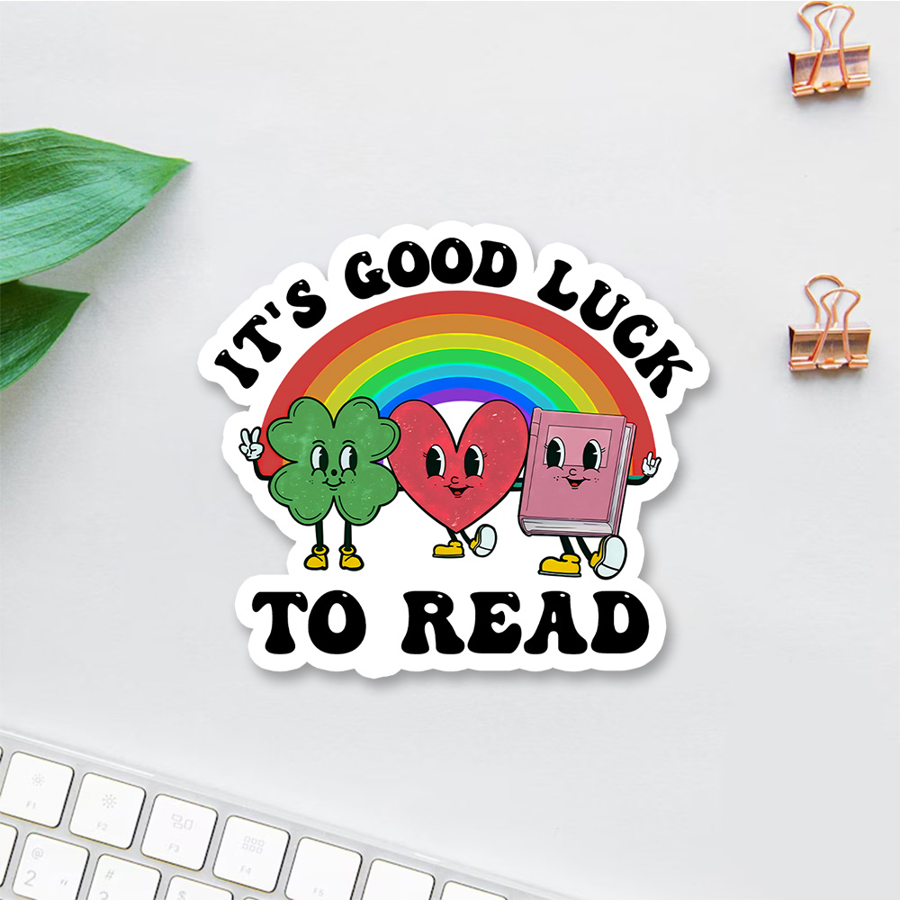 Pagewings St. Patrick's Day Librarian Sticker