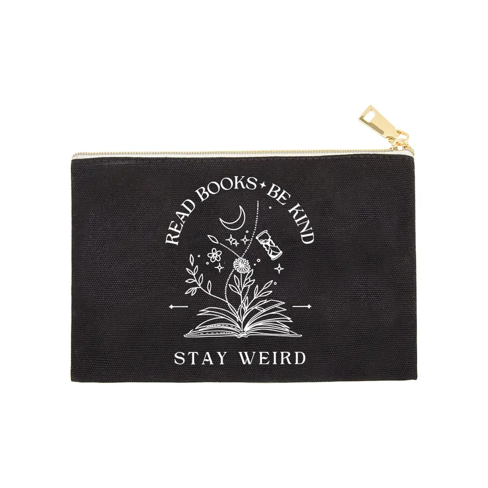 Pagewings Comfort Colors Read Books Be Kind Stay Weird Pouch