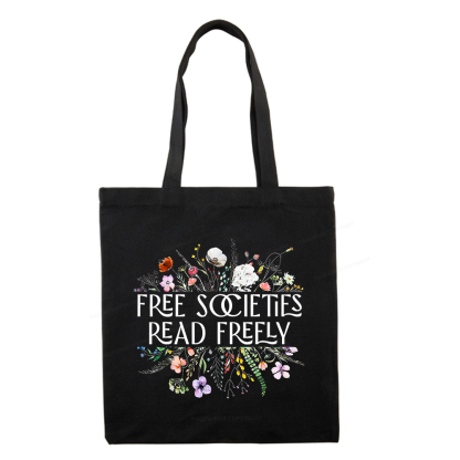 Pagewings Free Societies Read Freely Tote Bag