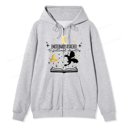 Pagewings Fourth Wing Dragon Unisex Fleece Zip Up Hoodie