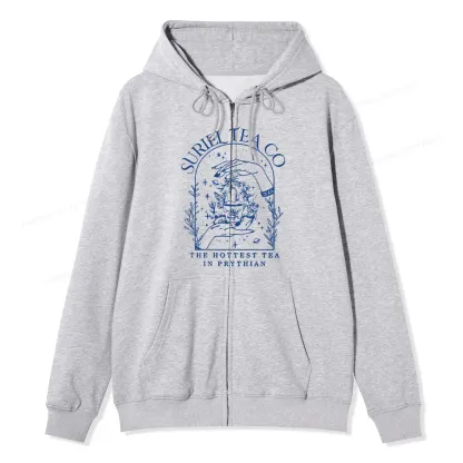 Pagewings A Court Of Thorns And Roses Unisex Fleece Zip Up Hoodie