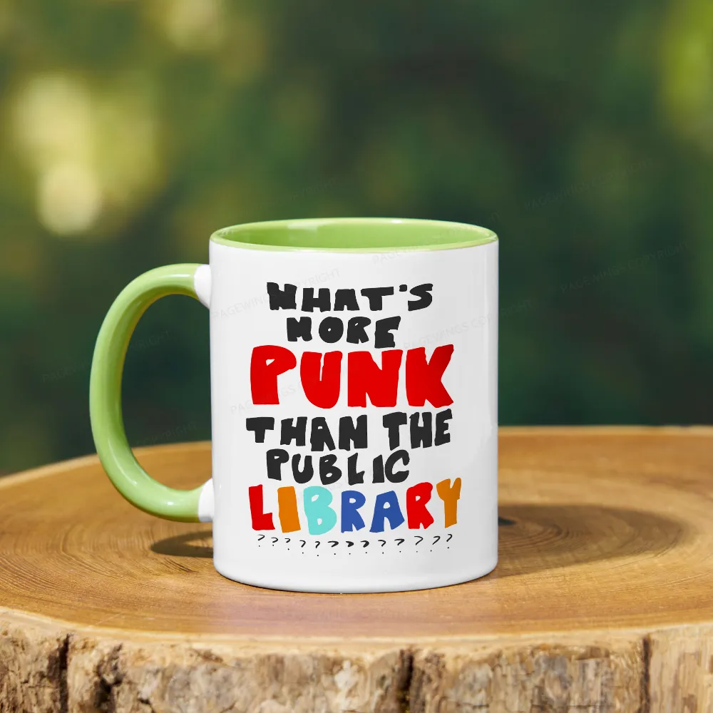 Pagewings What's More Punk Than The Public Library Mug