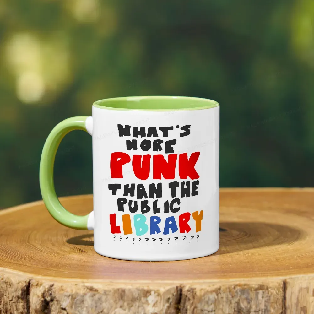 Pagewings What's More Punk Than The Public Library Mug