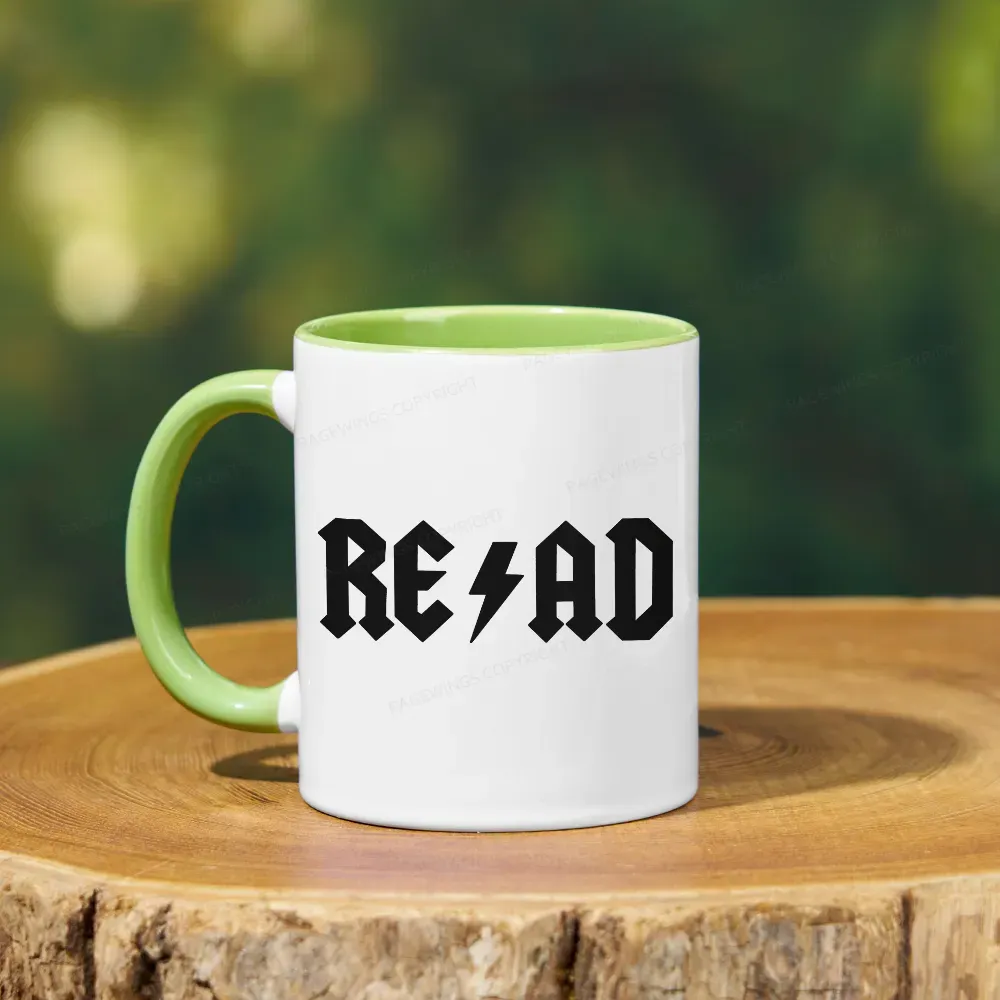 Pagewings Read Back In The Library "Rock And Roll" Mug