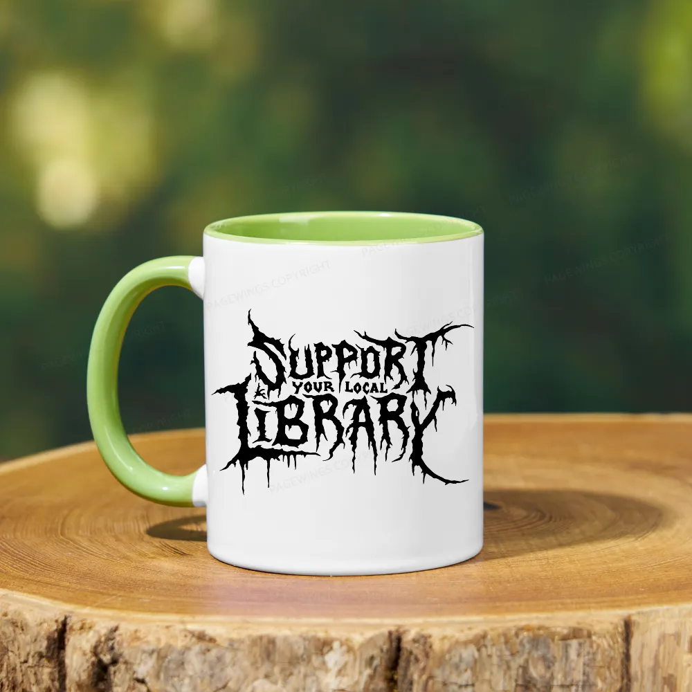Pagewings Support Your Local Library Mug