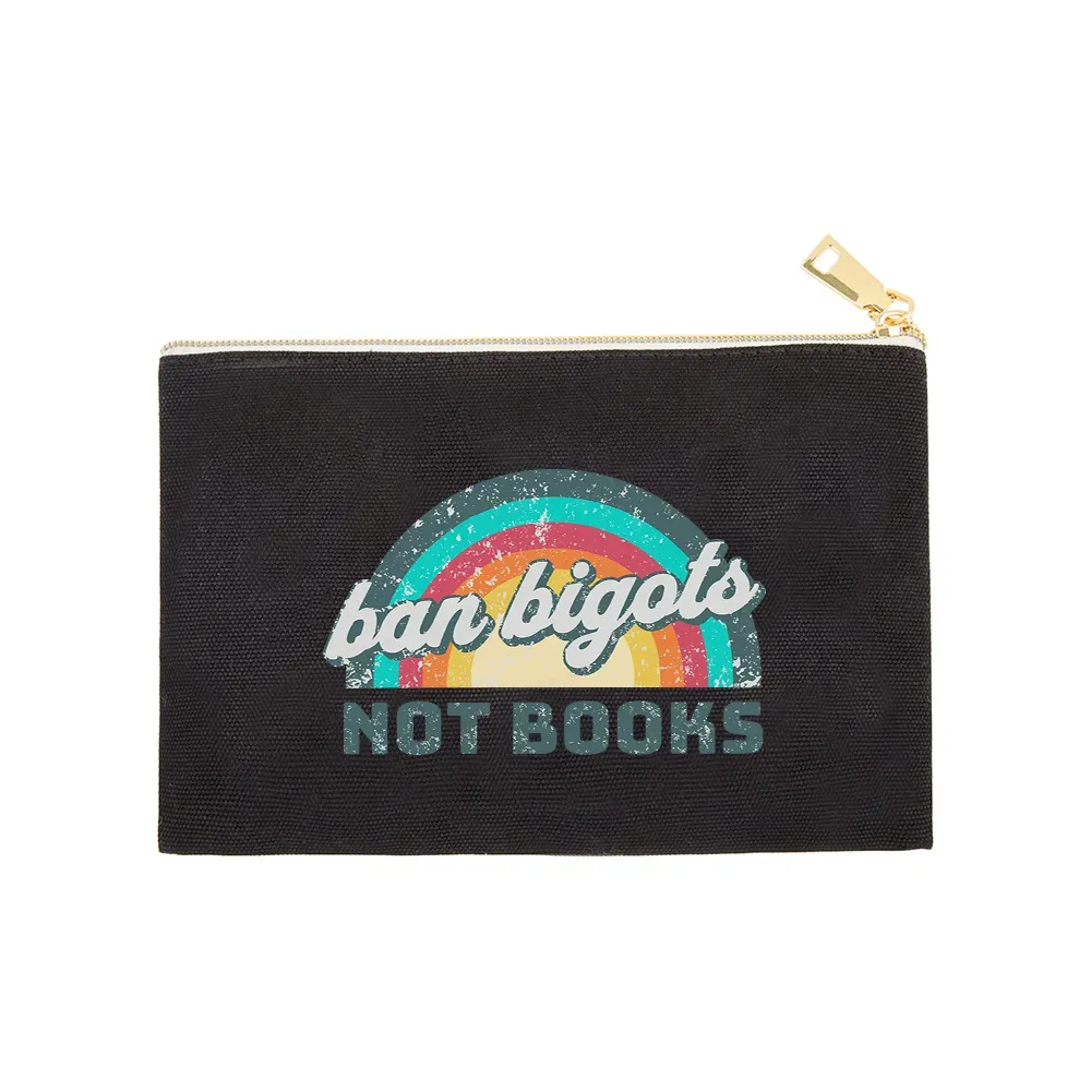 Pagewings Ban Bigots Not Books Pouch
