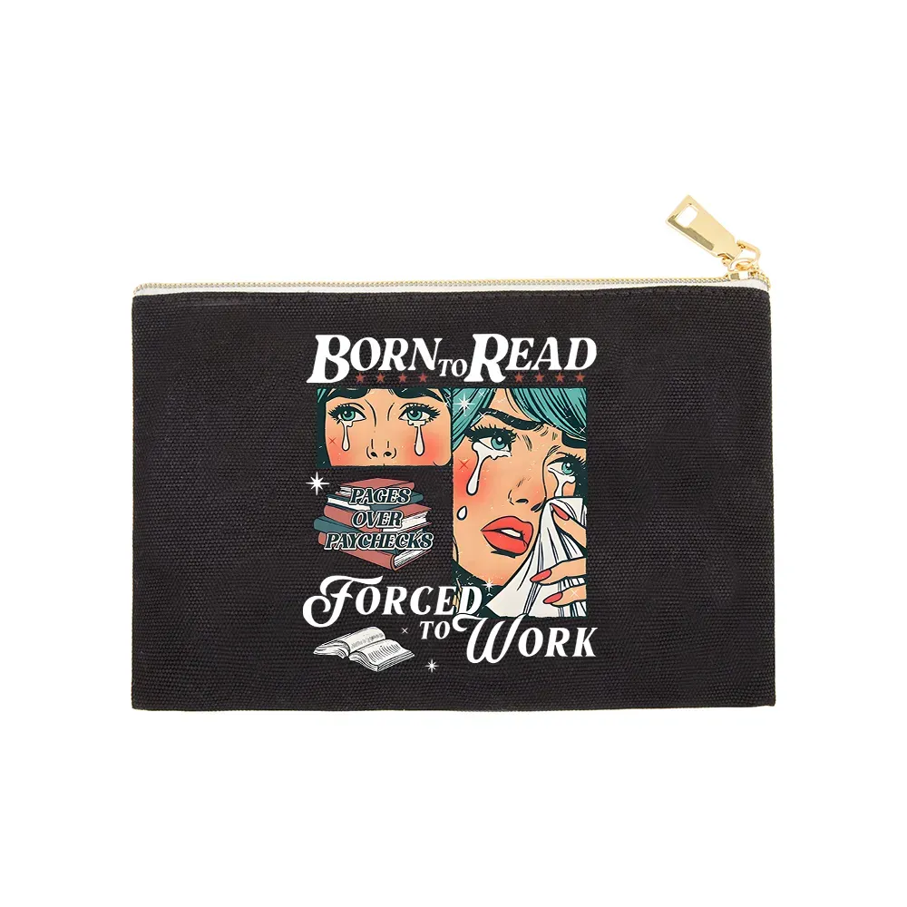 Pagewings Born To Read Bookish Pouch