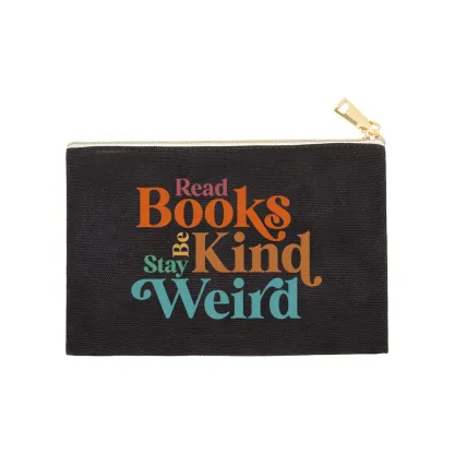 Pagewings Read Books Be Kind Stay Weird Pouch