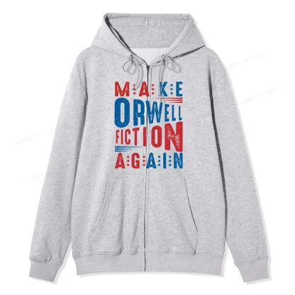 Pagewings 1984 Book Unisex Fleece Zip Up Hoodie