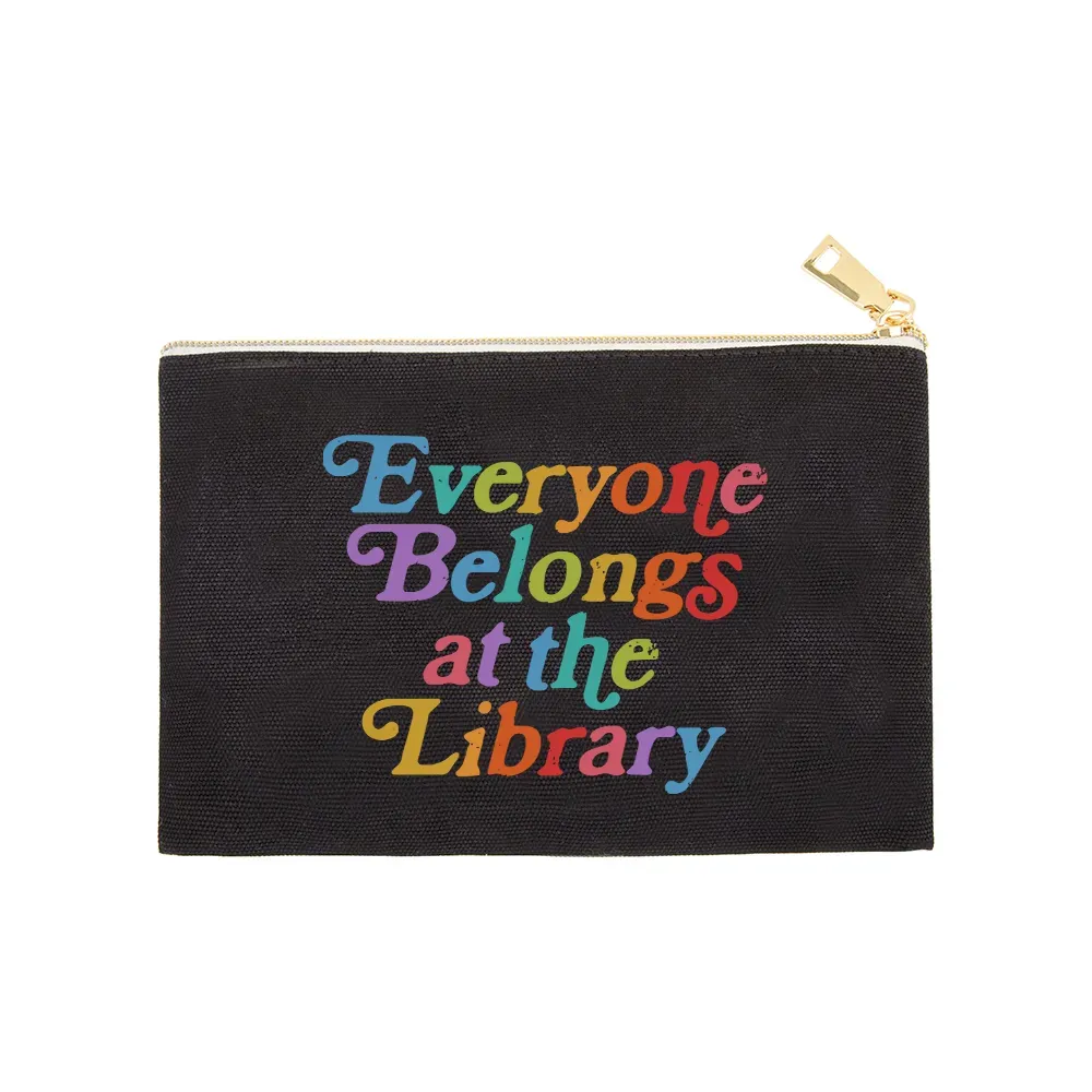 Pagewings Everyone belongs at the library Pouch