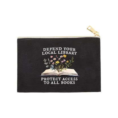 Pagewings Books Save Lives Protect Libraries Pouch