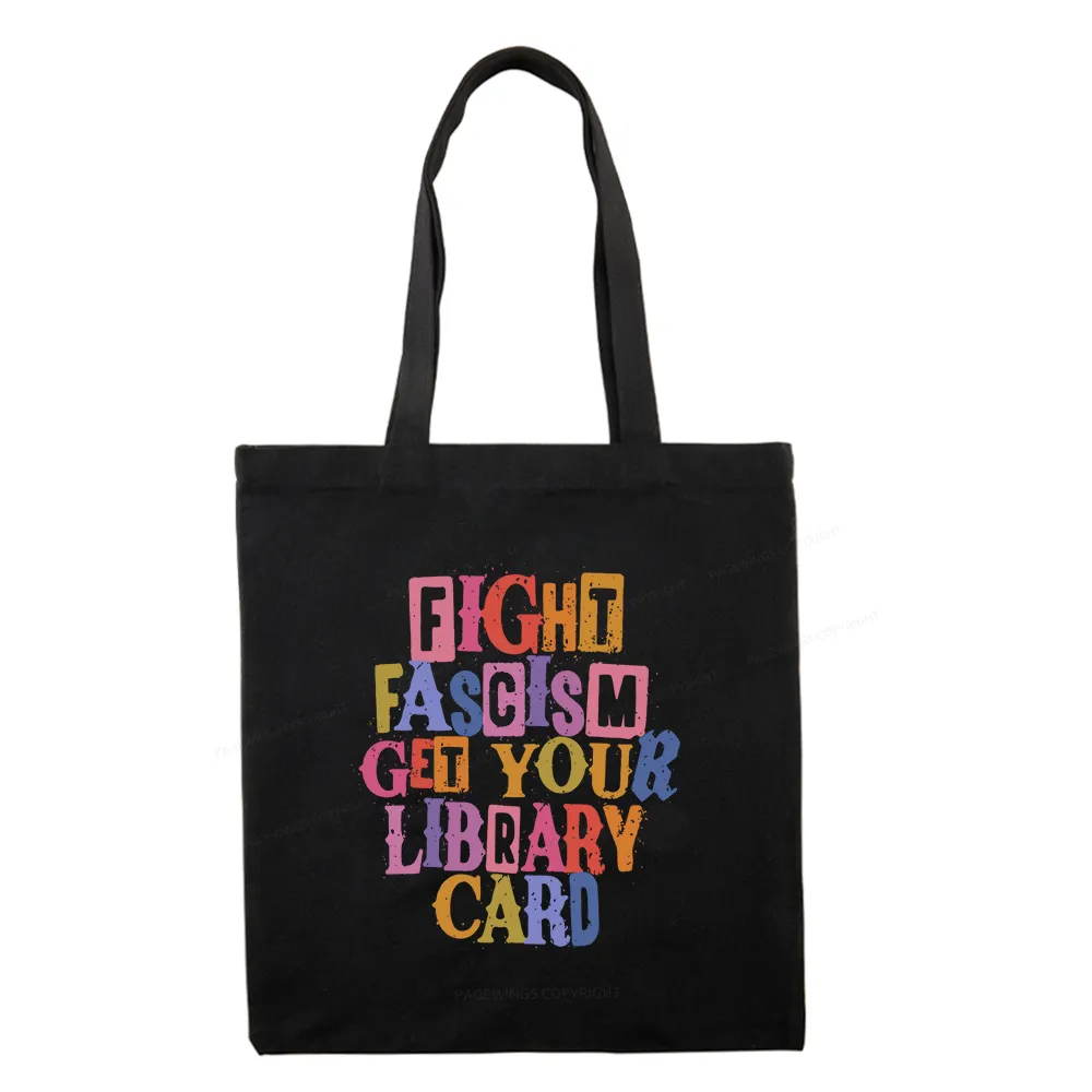 Pagewings Get Your Library Card Tote Bag