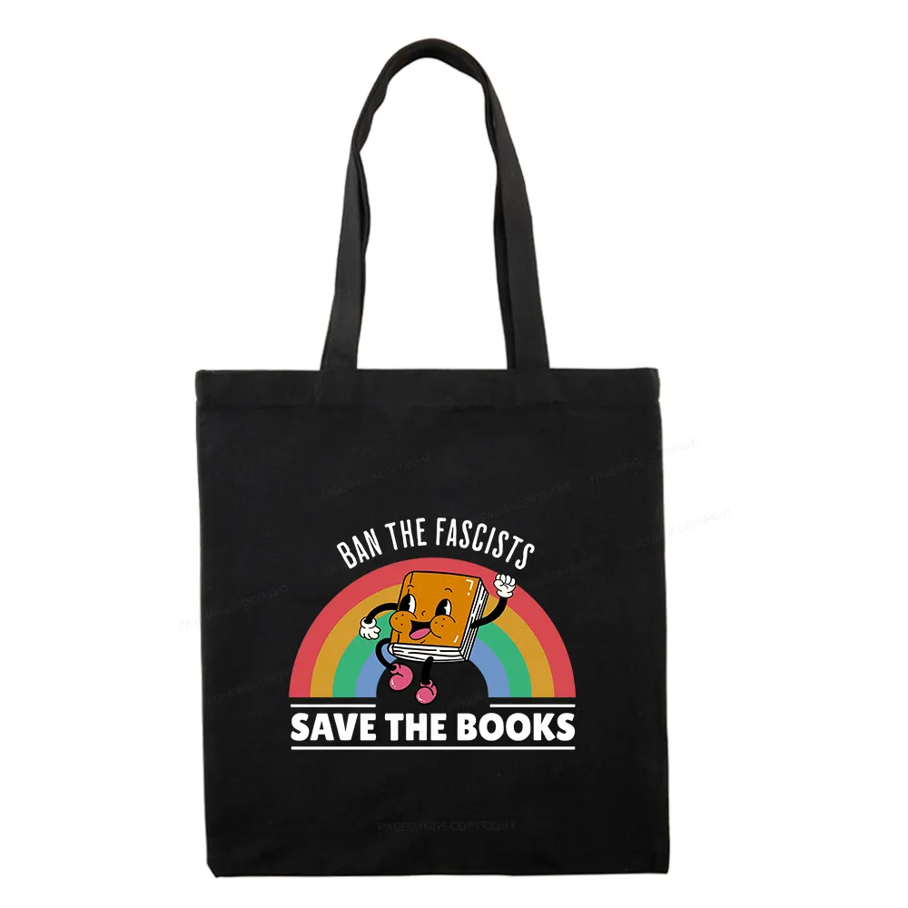 Pagewings Ban The Fascists Save The Books Tote Bag