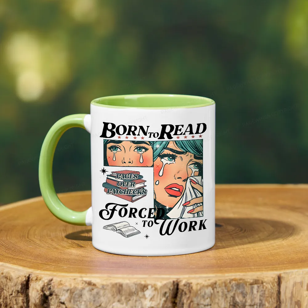 Pagewings Born To Read Bookish Mug