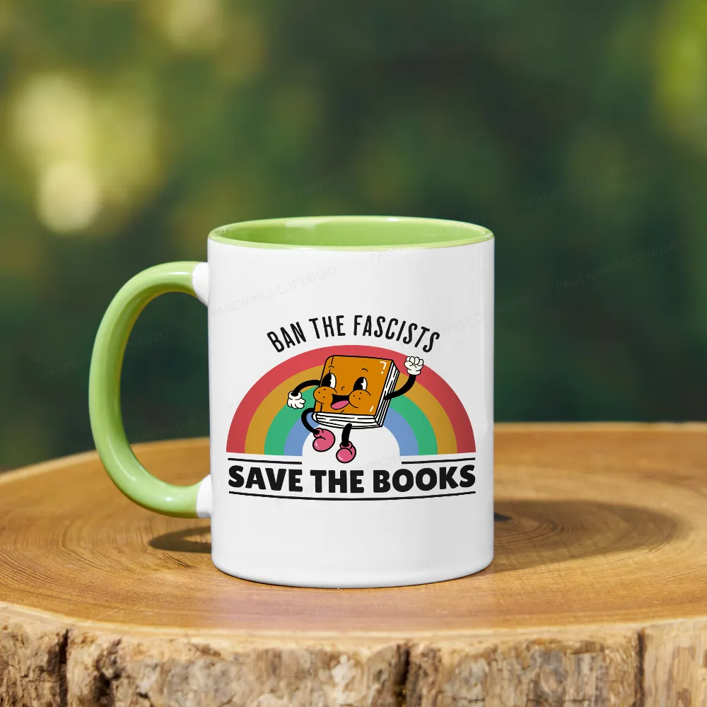 Pagewings Ban The Fascists Save The Books Mug