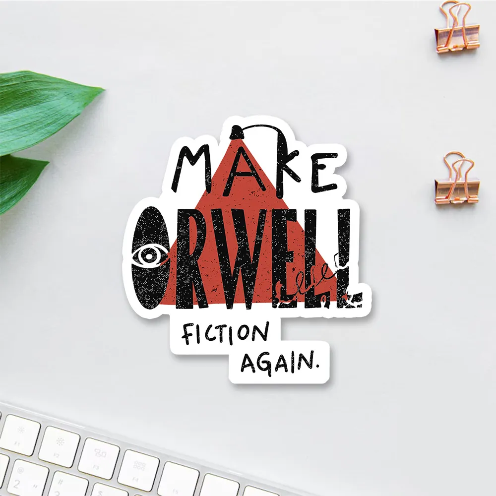 Pagewings Make Orwell Fiction Again Sticker