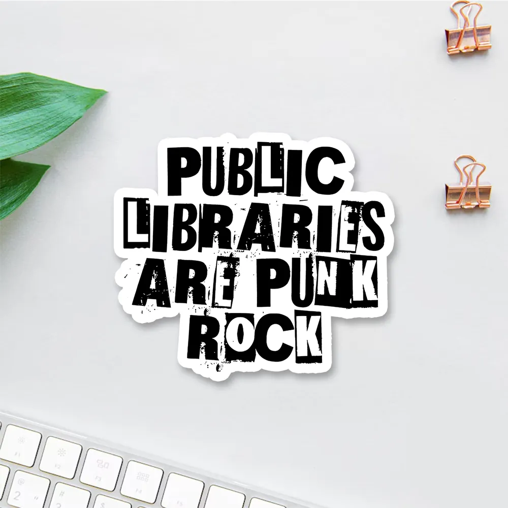 Pagewings Public Libraries Are Punk Rock Sticker