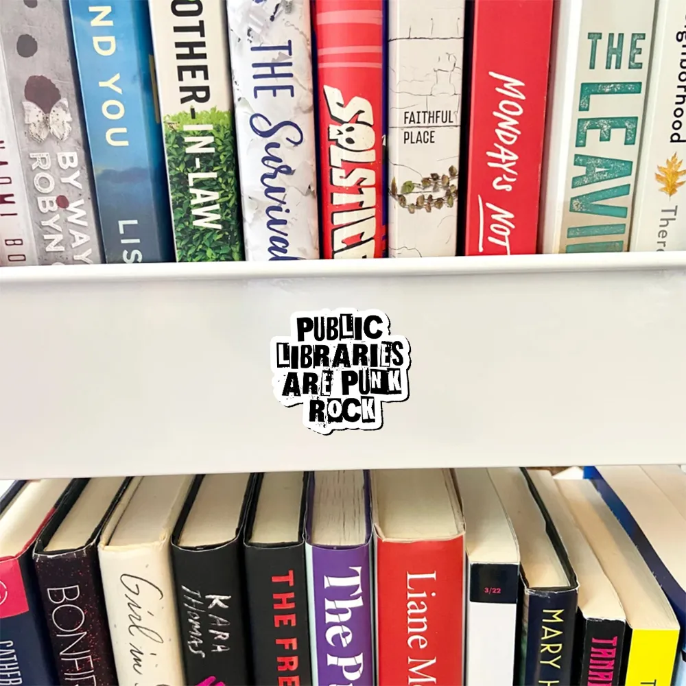 Pagewings Public Libraries Are Punk Rock Fridge Magnet