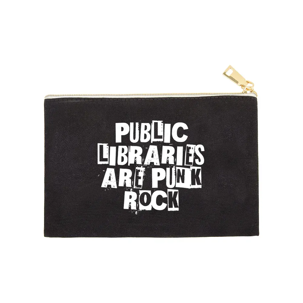Pagewings Public Libraries Are Punk Rock Pouch