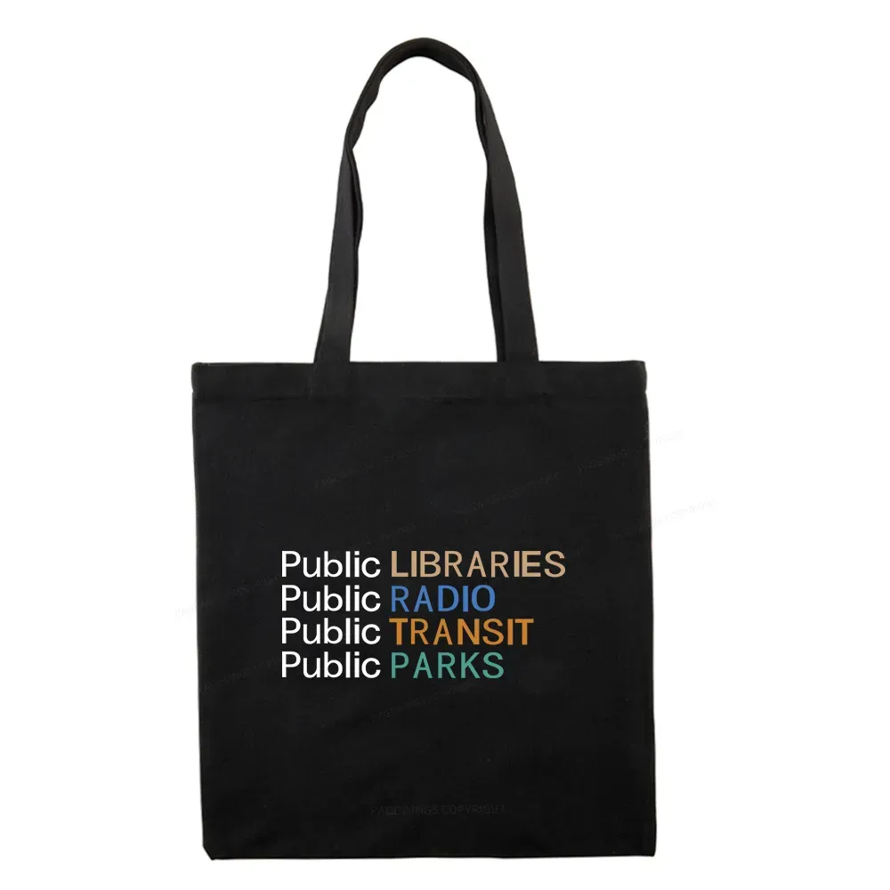 Pagewings Public Libraries Radio Transit Parks Tote Bag