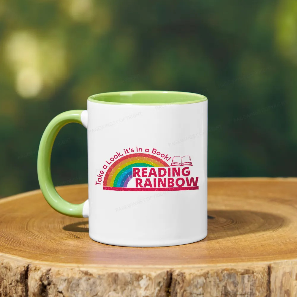 Pagewings Reading Rainbow Mug