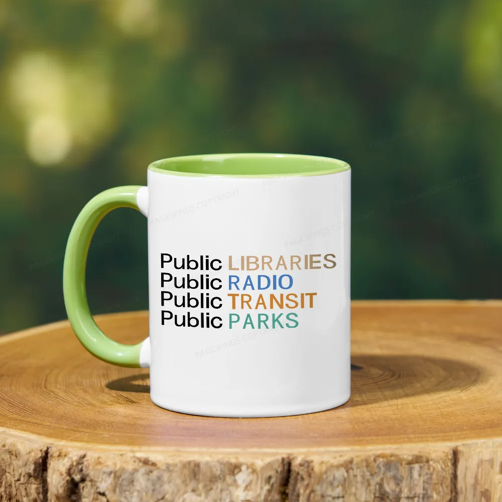 Pagewings Public Libraries Radio Transit Parks Mug