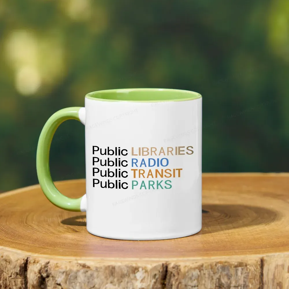 Pagewings Public Libraries Radio Transit Parks Mug