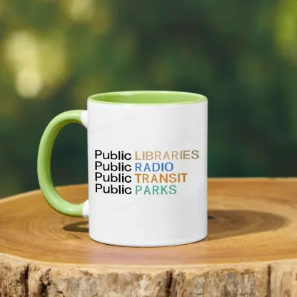 Pagewings Public Libraries Radio Transit Parks Mug