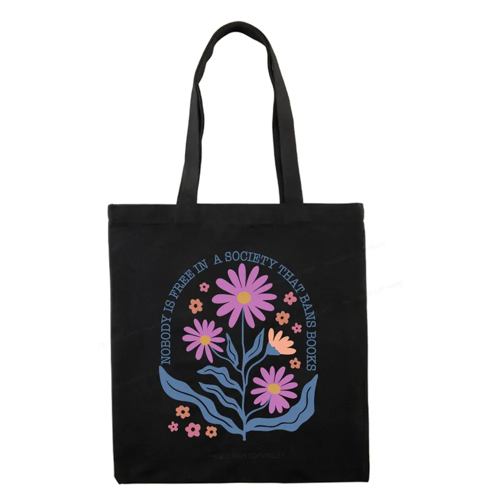 Pagewings Read Banned Books, Social Justice Gift Tote Bag